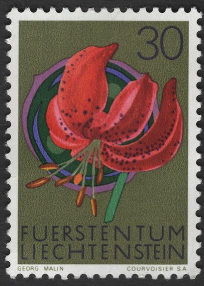 SCG11828 - Liechtenstein 1969 Wild Flowers Definitive Set (4 Values)