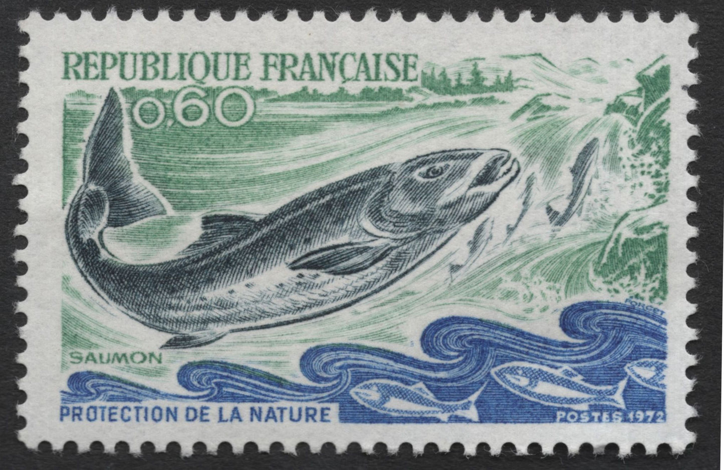SCG11985 - Republic of Congo 1972 Marine Fish Series – Salmon & Sloane’s Viperfish Pair