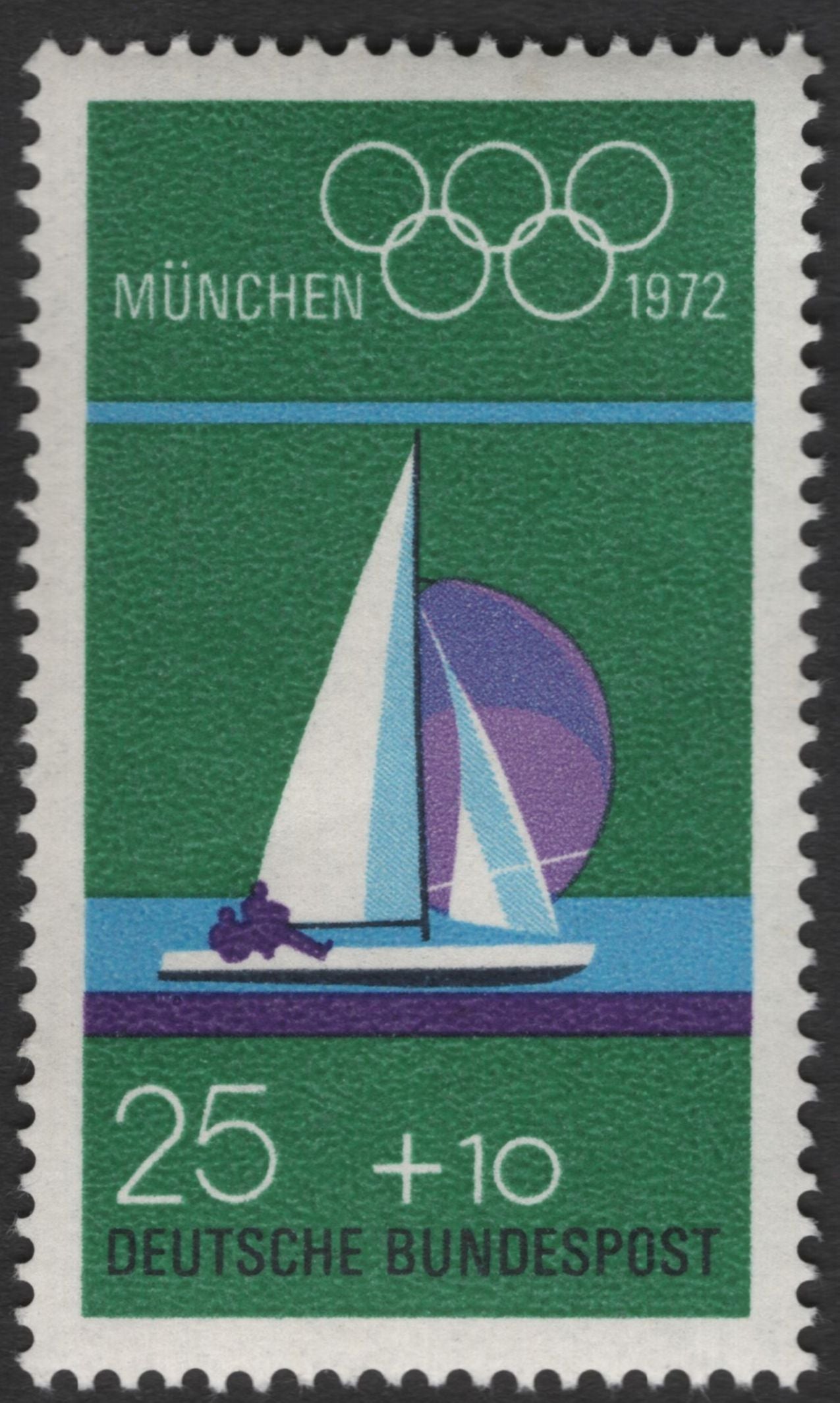 SCG11972 - West Germany 1972 Munich Olympics Semi-Postal Sports Set