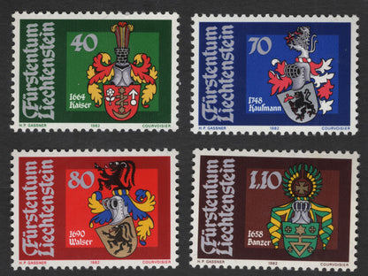 SCG11970 - Liechtenstein 1982 Historic Family Coats of Arms (Complete Set)