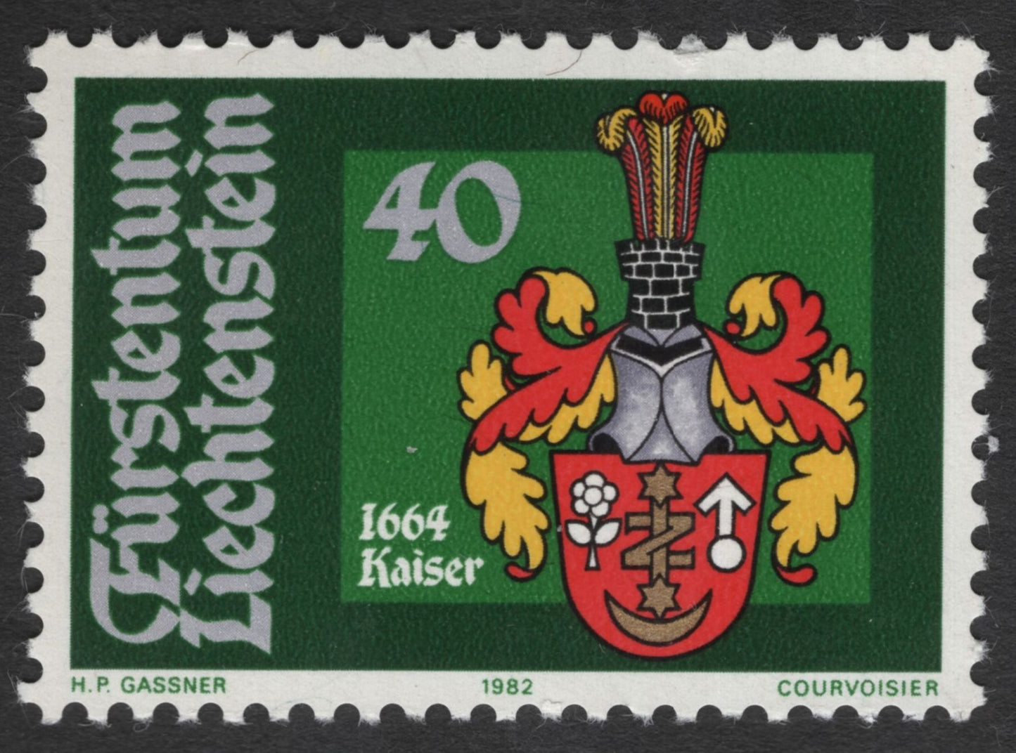 SCG11970 - Liechtenstein 1982 Historic Family Coats of Arms (Complete Set)