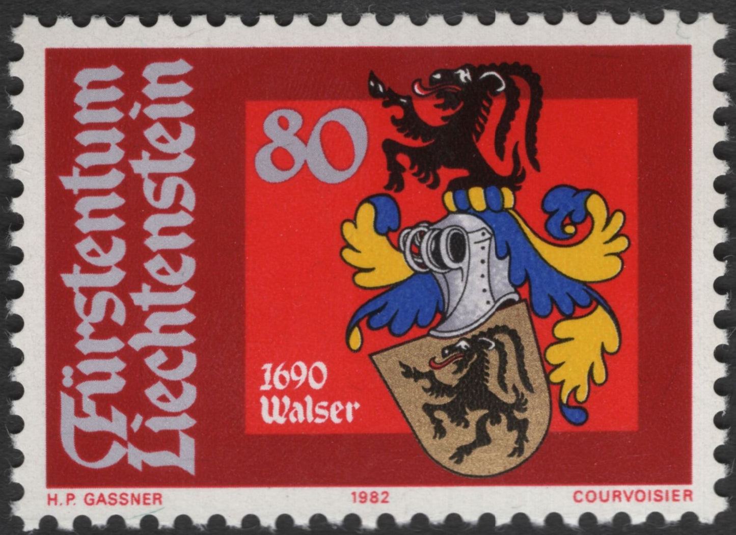 SCG11970 - Liechtenstein 1982 Historic Family Coats of Arms (Complete Set)