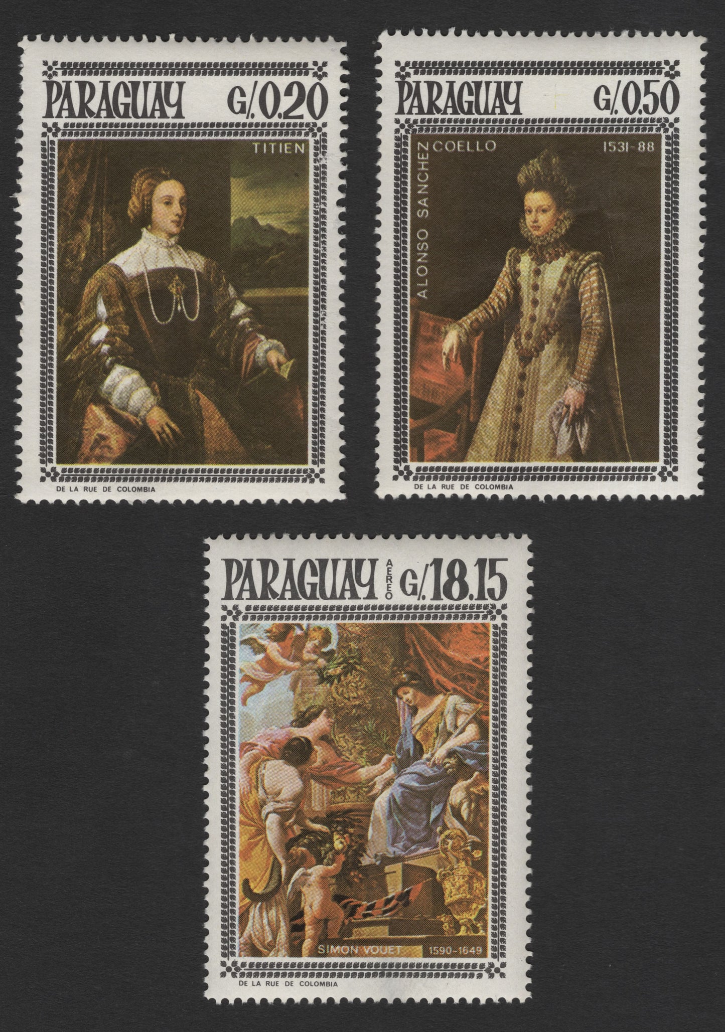 SCG11971 - Paraguay Classical European Masterpieces Stamp Set