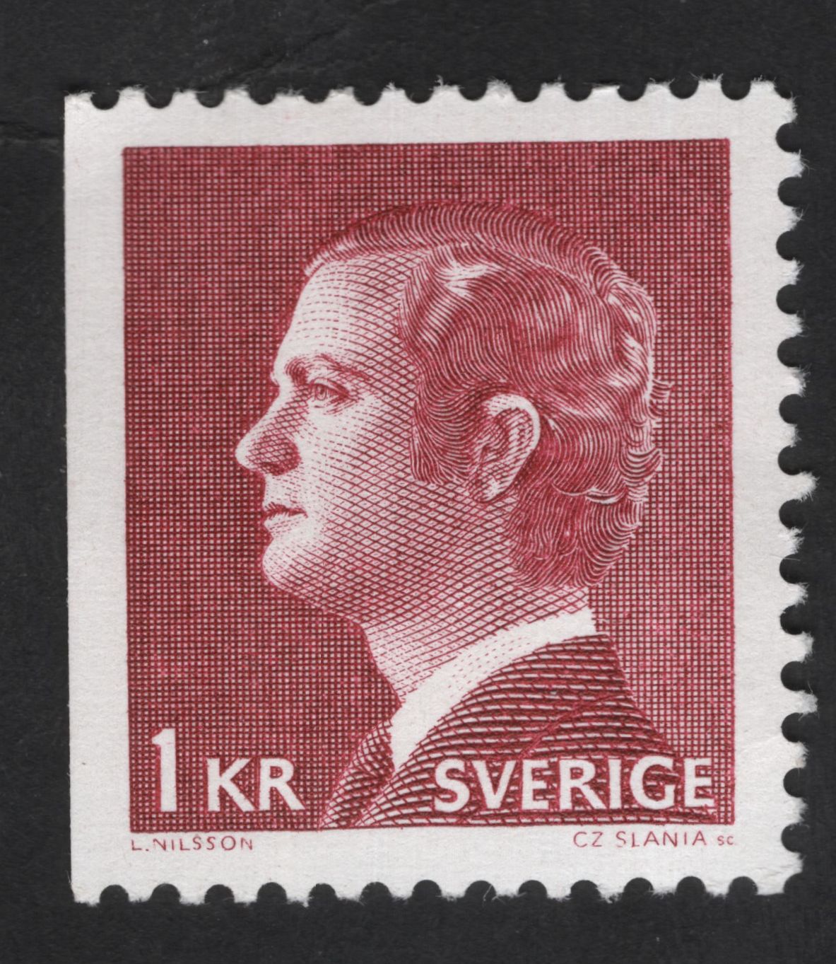 SCG13781 - Sweden 1 Krona King Carl XVI Gustaf Definitive Stamp