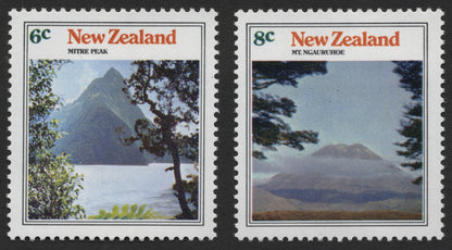 SCG468 - New Zealand Mountain Stamps – Mitre Peak & Mt Ngauruhoe