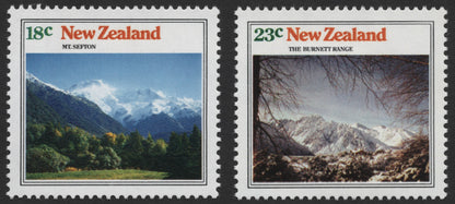 SCG467 - New Zealand Mountain Landscapes Stamp Set – Mt Sefton & Burnett Range
