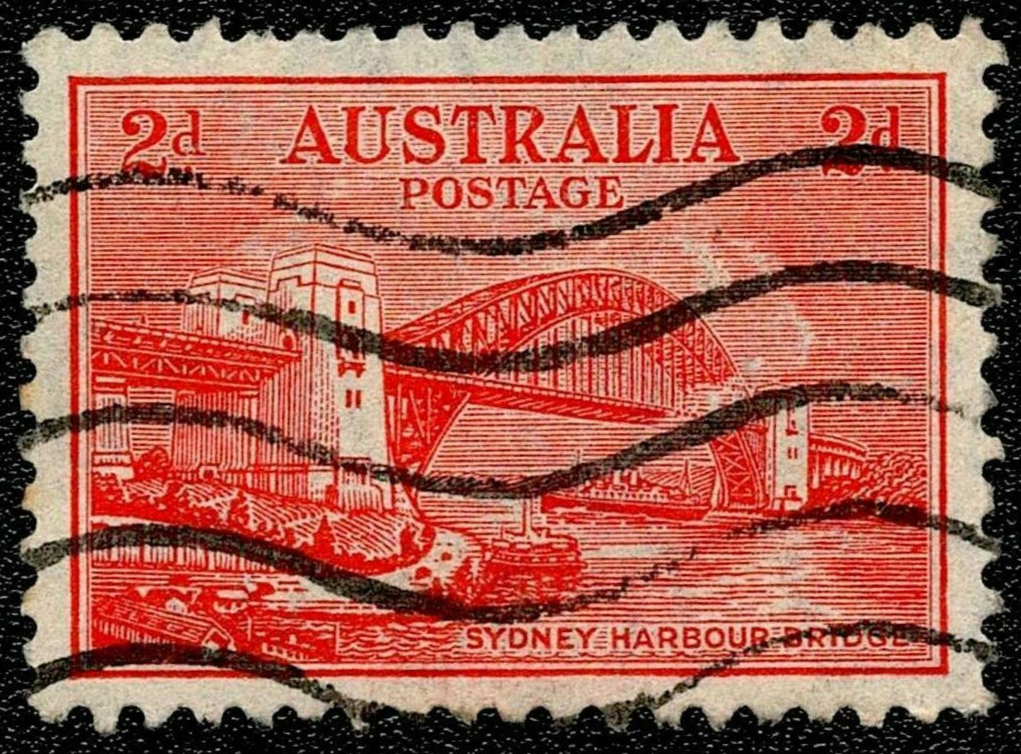 SCG1622 - Australia 1932 – Sydney Harbour Bridge 2d Red (Used)