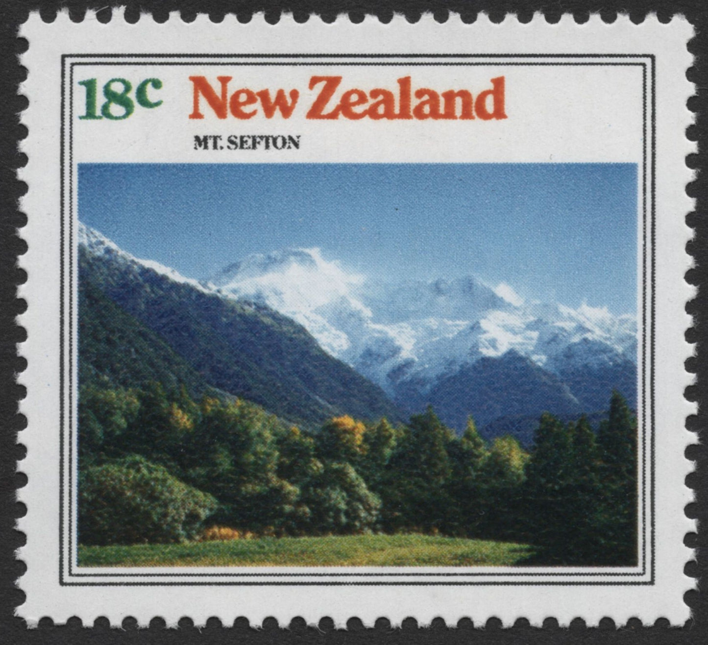 SCG467 - New Zealand Mountain Landscapes Stamp Set – Mt Sefton & Burnett Range