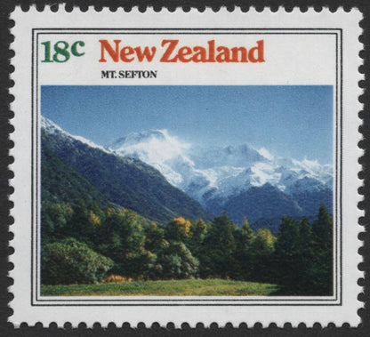 SCG467 - New Zealand Mountain Landscapes Stamp Set – Mt Sefton & Burnett Range