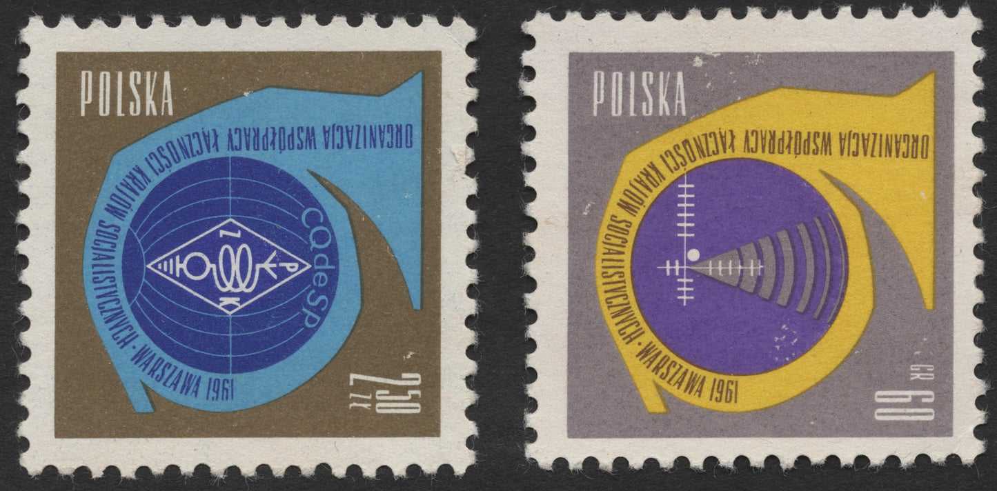 SCG480 - 1961 Poland Socialist Countries Radio Cooperation Stamp Set