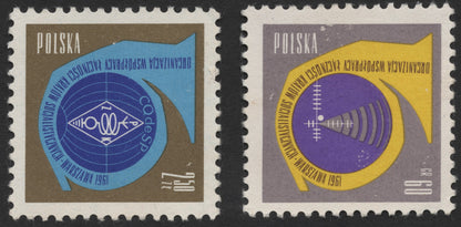 SCG480 - 1961 Poland Socialist Countries Radio Cooperation Stamp Set