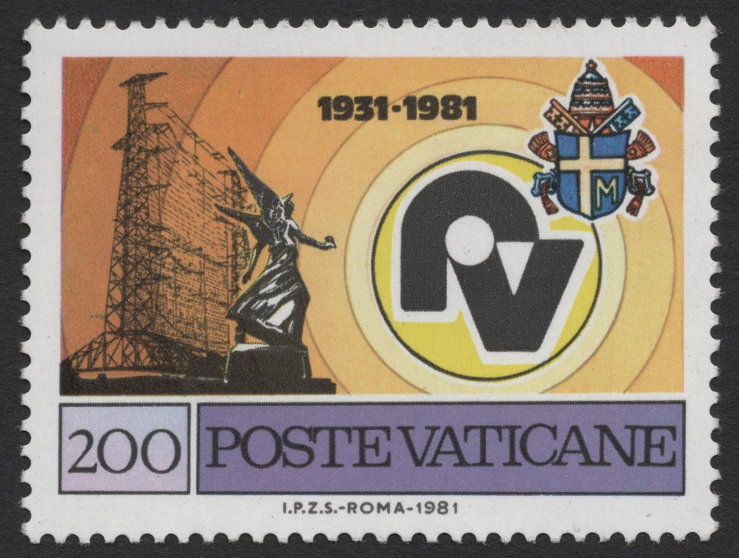 SCG421 - Vatican City 1981 50th Anniversary of Vatican Radio — Technical Series