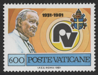 SCG420 - Vatican City 1981 50th Anniversary of Vatican Radio Stamp Set