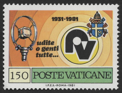 SCG421 - Vatican City 1981 50th Anniversary of Vatican Radio — Technical Series