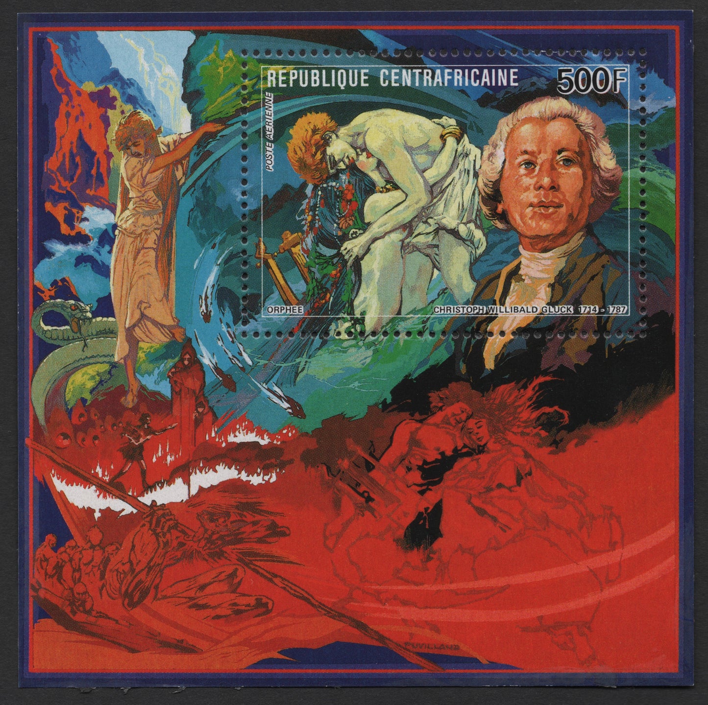 SCG551 - Christoph Willibald Gluck & Orpheus Myth Miniature Sheet