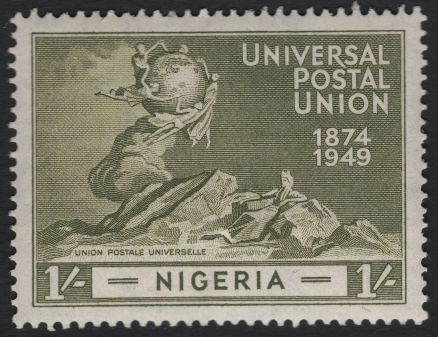 SCG9864 - Nigeria 1949 – Universal Postal Union 75th Anniversary (1 Shilling)