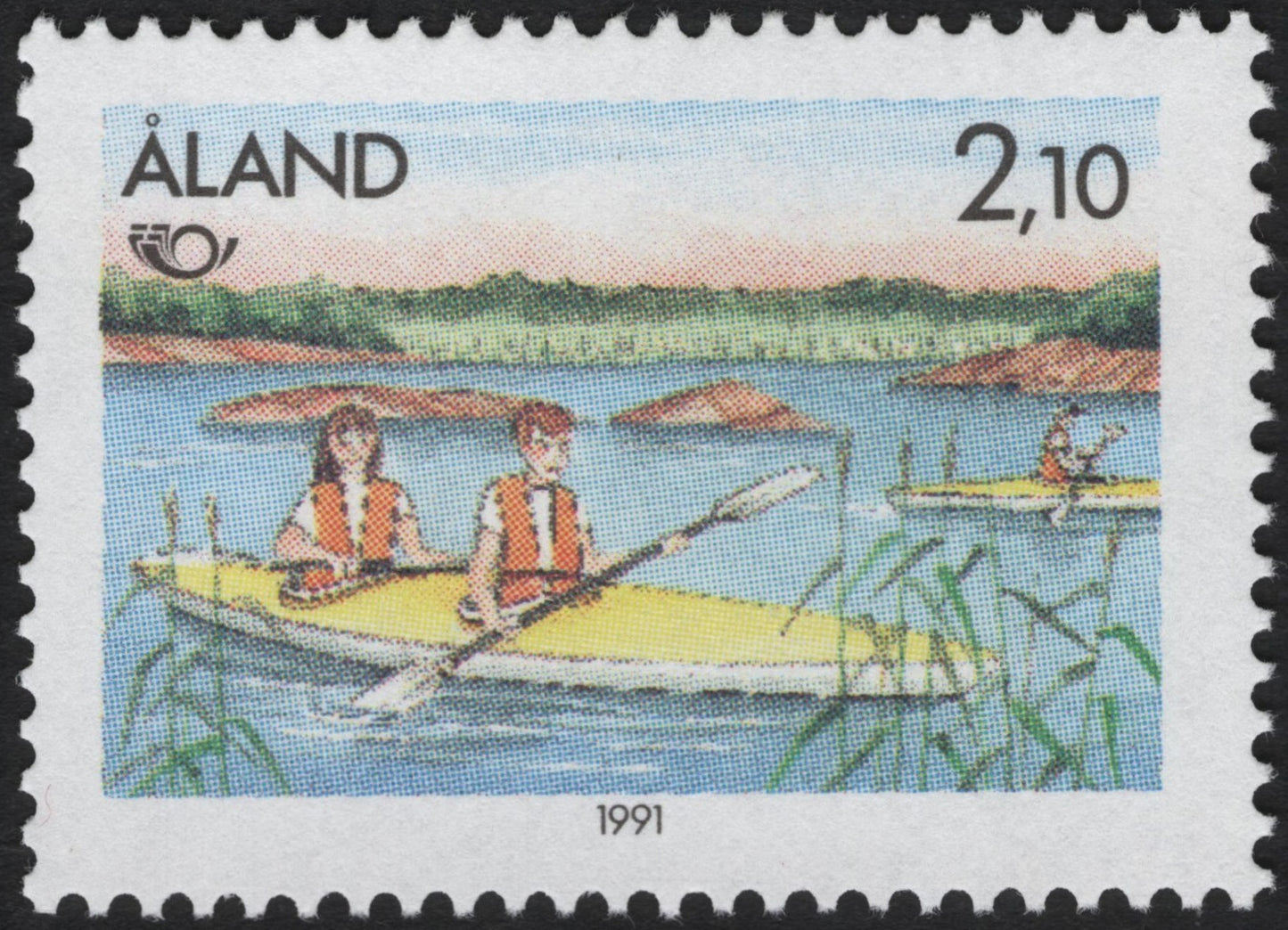 SCG9850 - Kayaking in the Åland Archipelago – 1991 (Åland, 2.10 Markka)