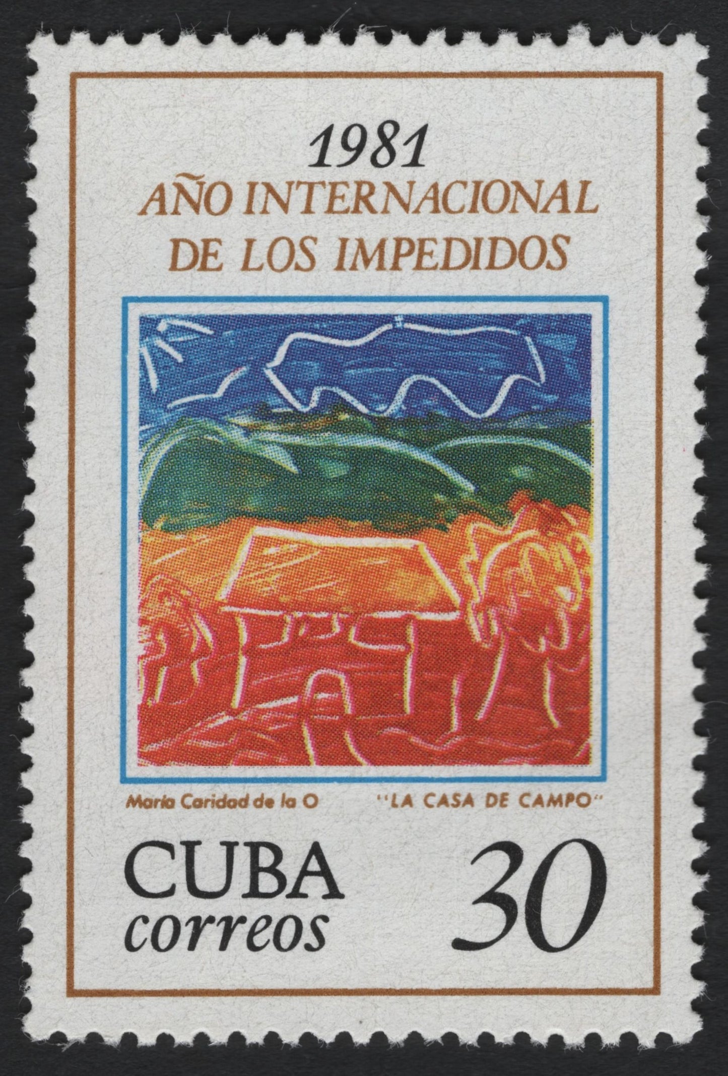 SCG9833 - 🇨🇺 Cuba 1981 – “La Casa de Campo” (International Year of Disabled Persons)