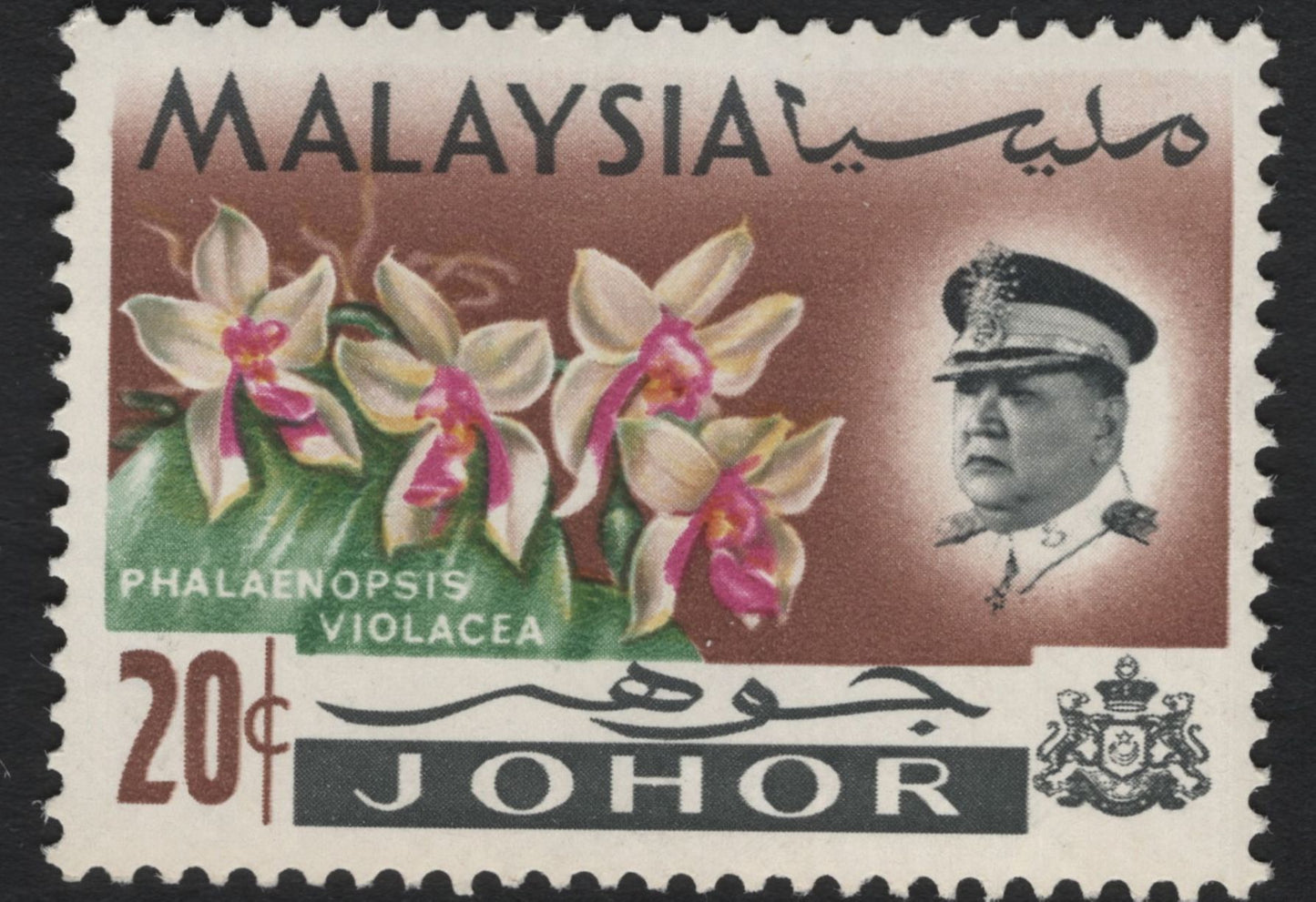 SCG8125 - Malaysia – Johor Orchid Definitive Series (1960s)