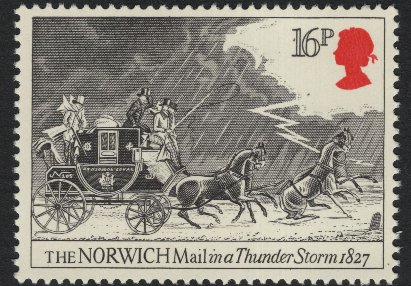 SCG8119 - Great Britain 1984 – Bicentenary of the Mail Coach Service (16p Set)