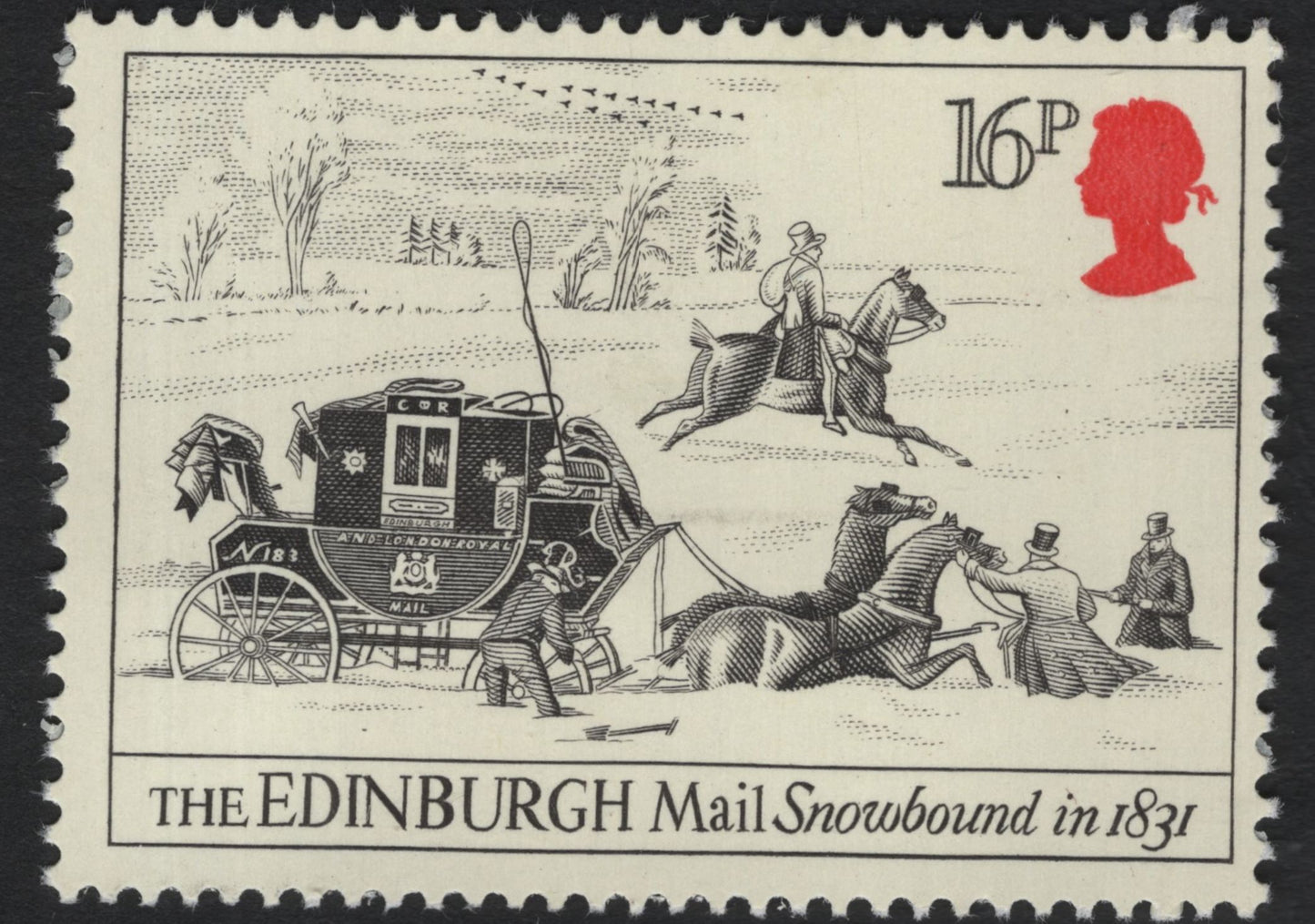 SCG8119 - Great Britain 1984 – Bicentenary of the Mail Coach Service (16p Set)