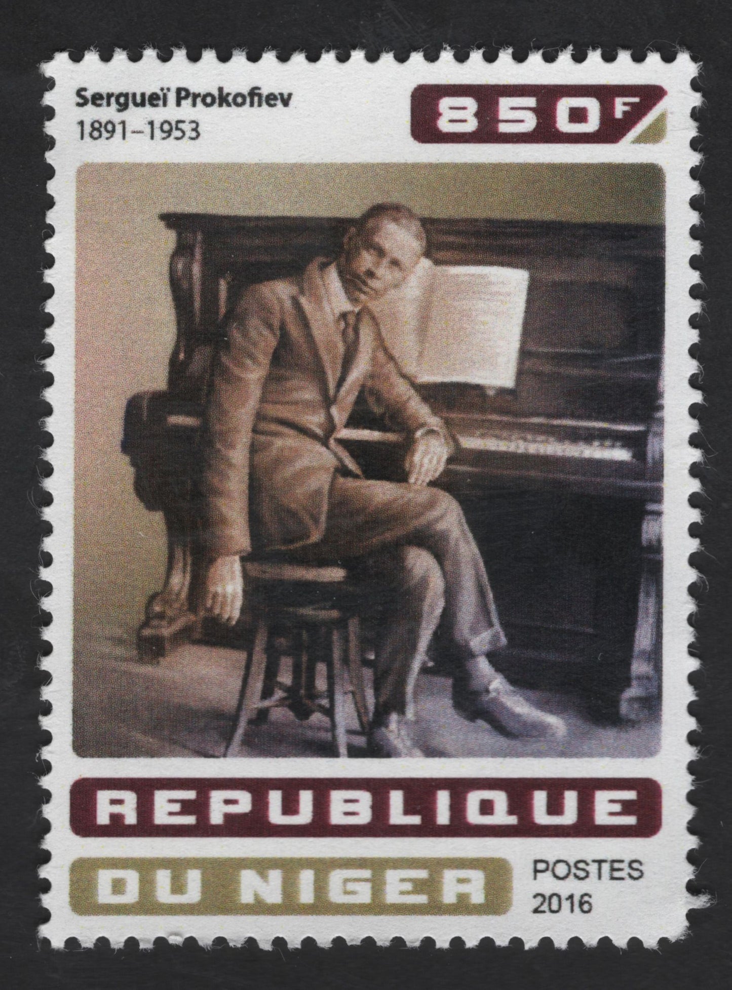 SCG13268 - Sergei Prokofiev – Renowned Russian Composer (Niger 2016)