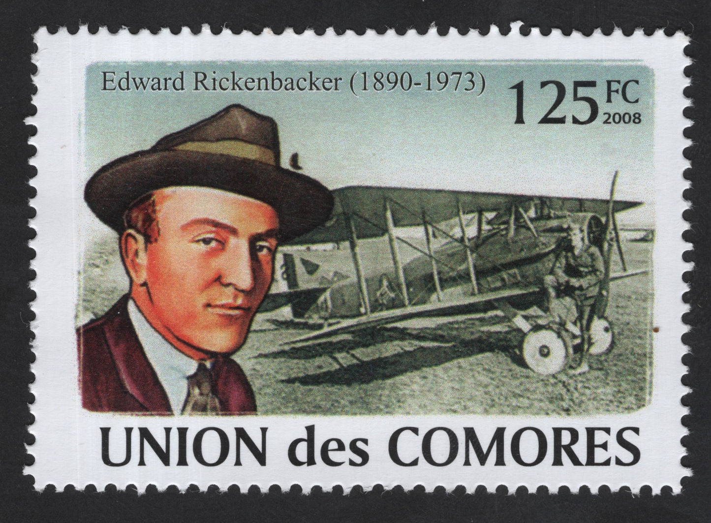 SCG13282 - Edward Rickenbacker Aviation Pioneer Stamp