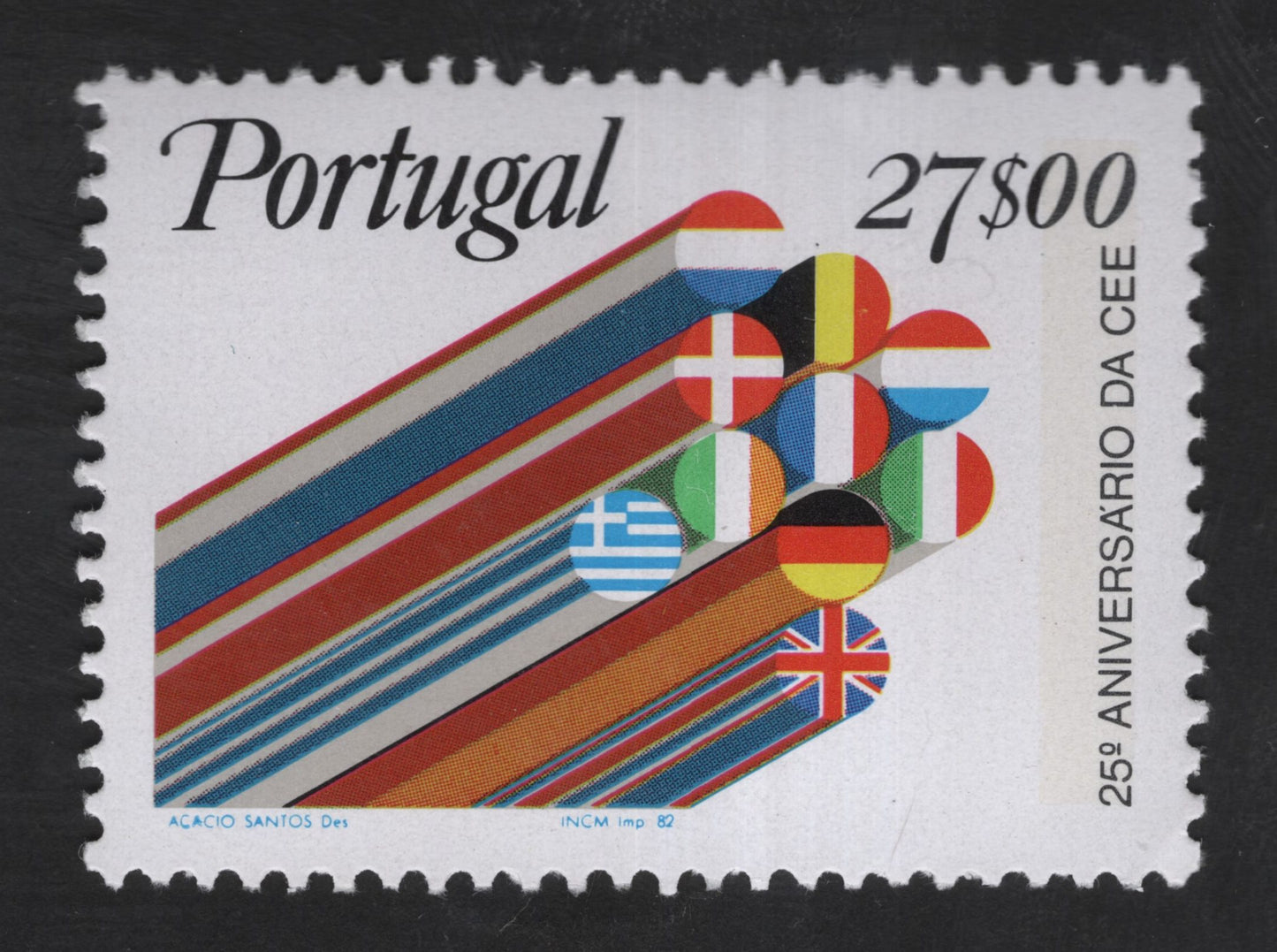 SCG13302 - Portugal 27$00 – 25th Anniversary of the European Economic Community (CEE), 1982