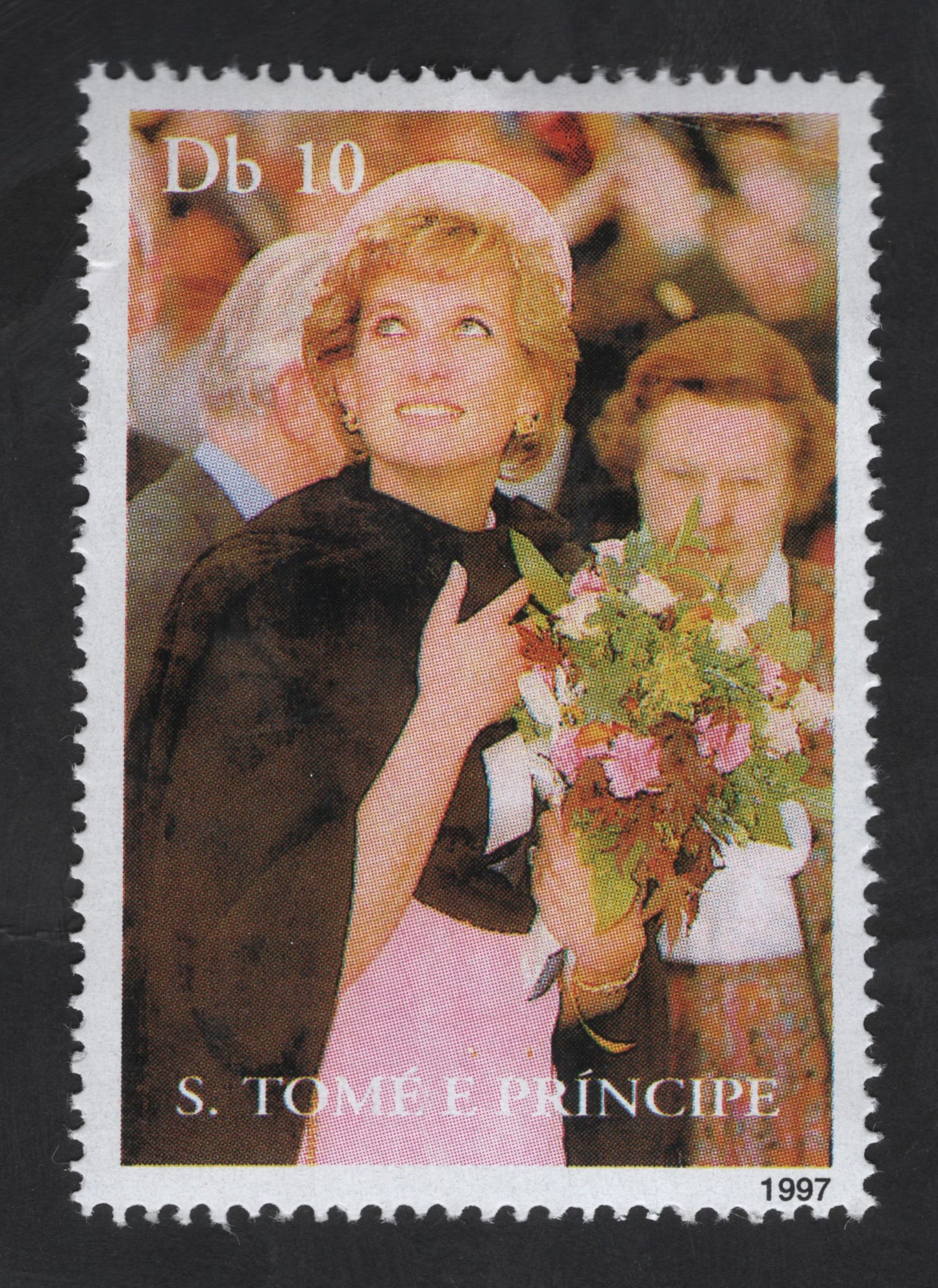 SCG13319 - São Tomé & Príncipe 1997 Db10 Princess Diana Commemorative Stamp