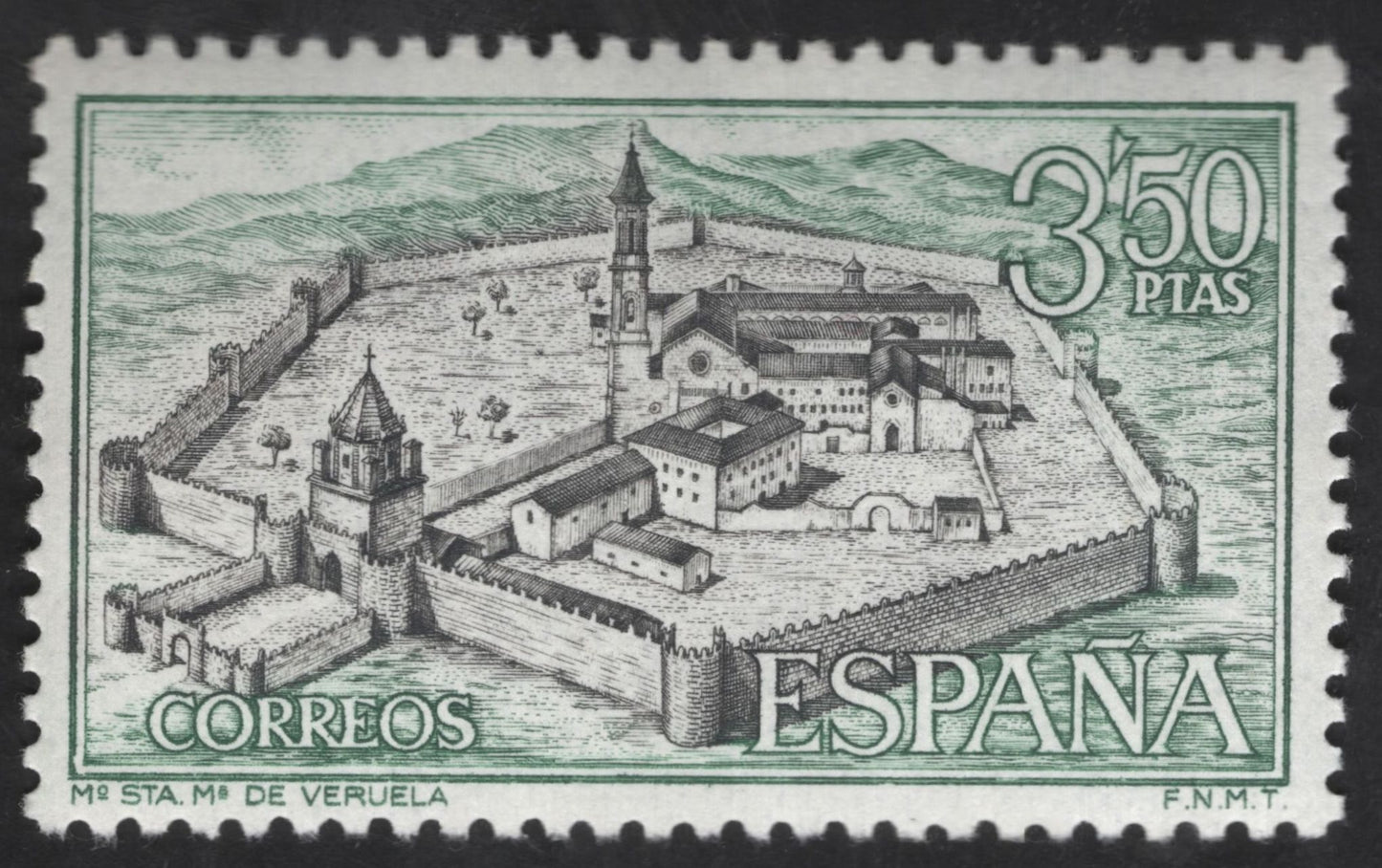 SCG13479 - Spain Monastery of Santa María de Veruela Architectural Stamps