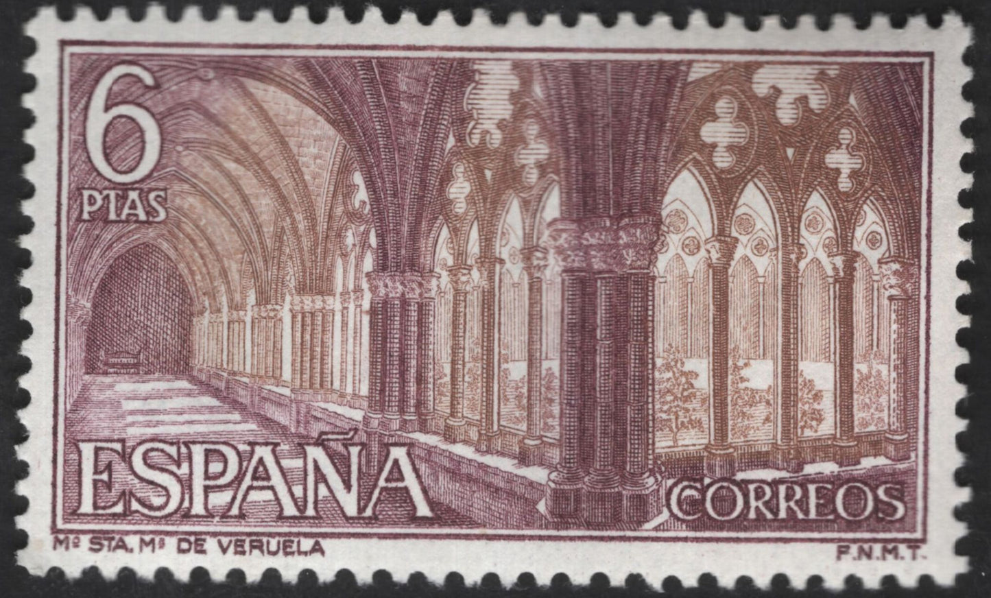 SCG13479 - Spain Monastery of Santa María de Veruela Architectural Stamps