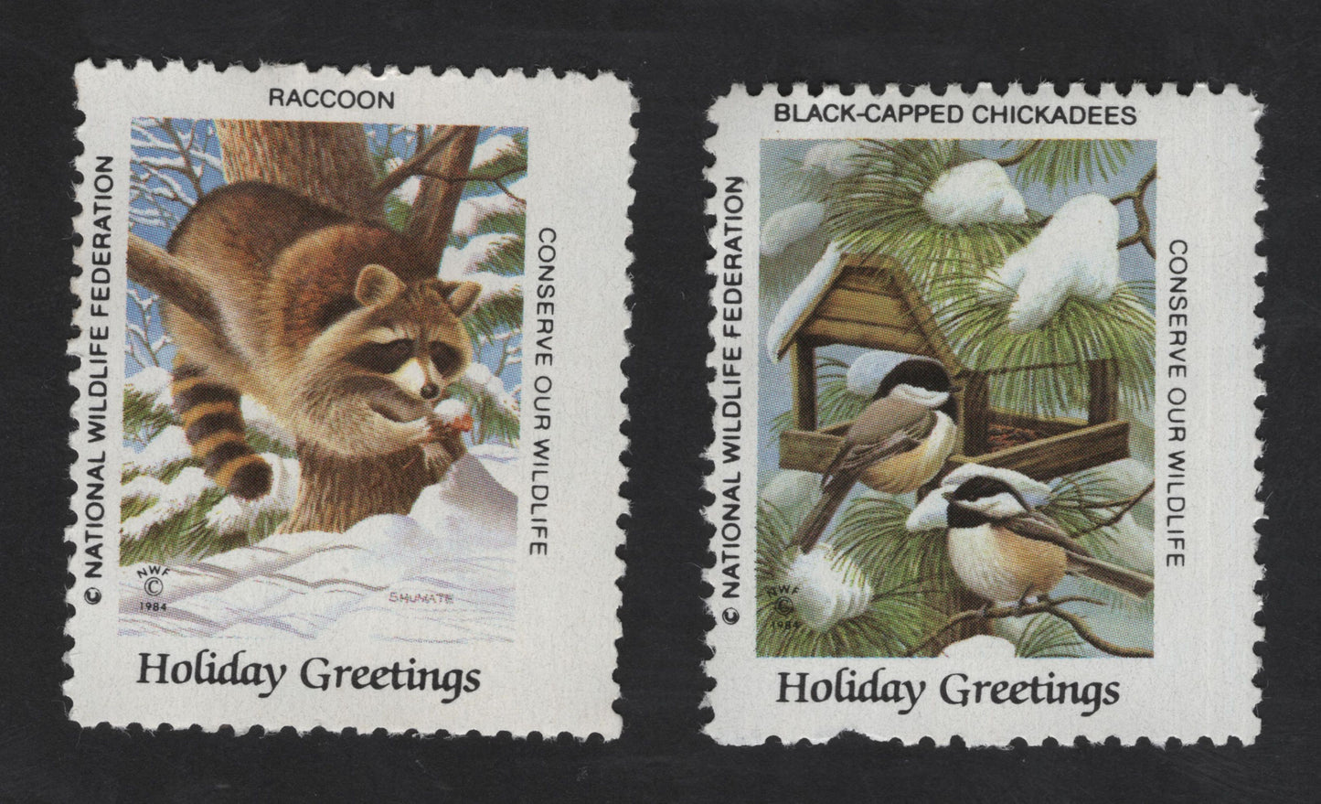 SCG13480 - USA 1984 National Wildlife Federation Holiday Greetings Wildlife Seals