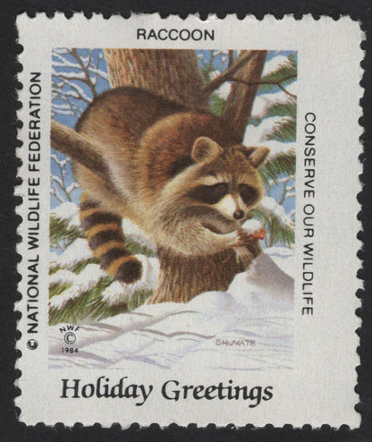 SCG13480 - USA 1984 National Wildlife Federation Holiday Greetings Wildlife Seals