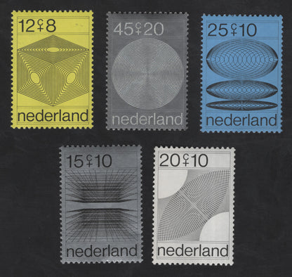 SCG13482 - Netherlands Semi-Postal Geometric Design Stamp Set