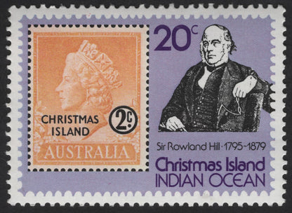 SCG13484 - Christmas Island Stamp-on-Stamp Series Featuring Sir Rowland Hill