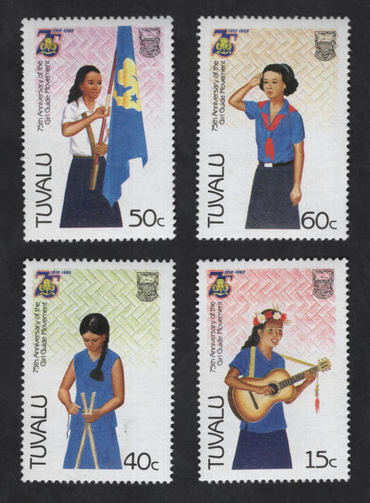 SCG13485 - Tuvalu 1985 – 75th Anniversary of the Girl Guide Movement Stamp Set