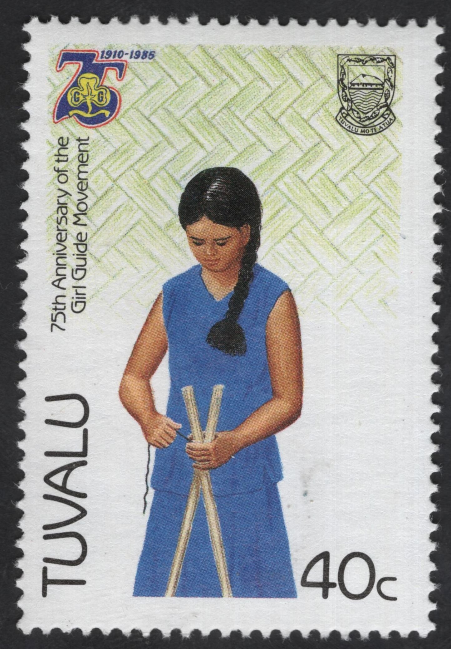 SCG13485 - Tuvalu 1985 – 75th Anniversary of the Girl Guide Movement Stamp Set