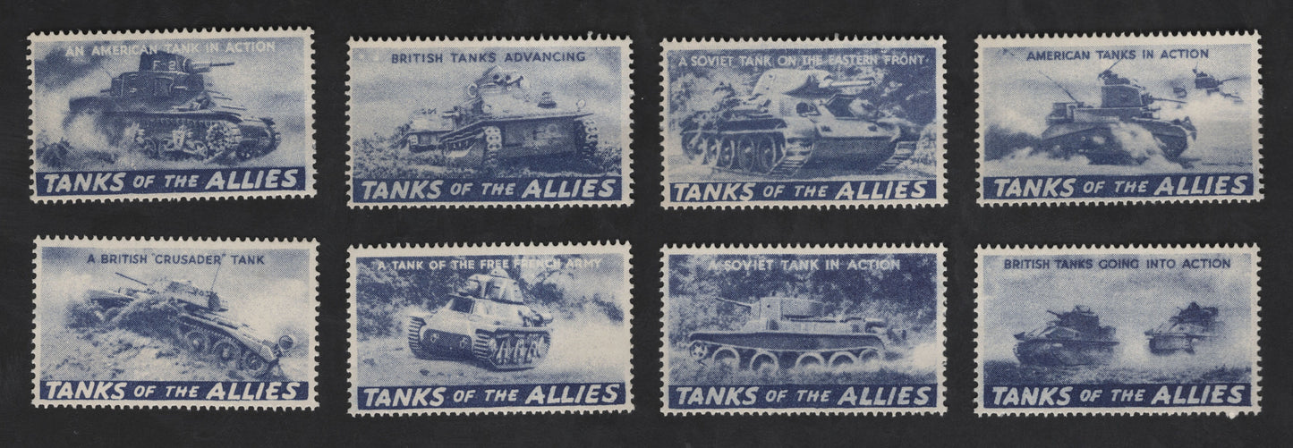 SCG13489 - Allied Forces “Tanks of the Allies” WWII Propaganda Label Set