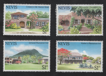 SCG13492 - Nevis Historic Plantation Inns & Hotels Stamp Set