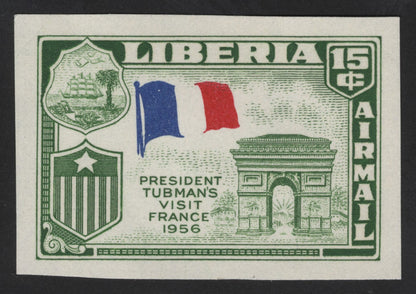 SCG13494 - Liberia 1956 Airmail Stamps – President Tubman’s European Visit Commemorative Set