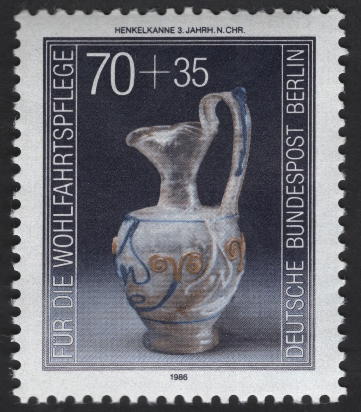 SCG13495 - Germany 1986 Welfare Semi-Postal Stamps – Historic Glass Vessels