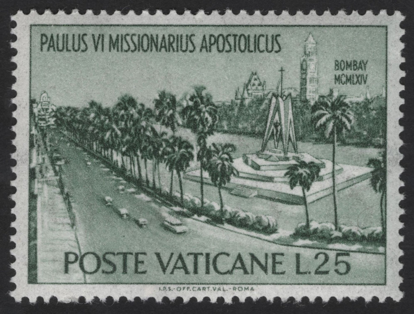 SCG13490 - Vatican City 1964 – Pope Paul VI Missionary Apostolic Visit to Bombay Stamp Set
