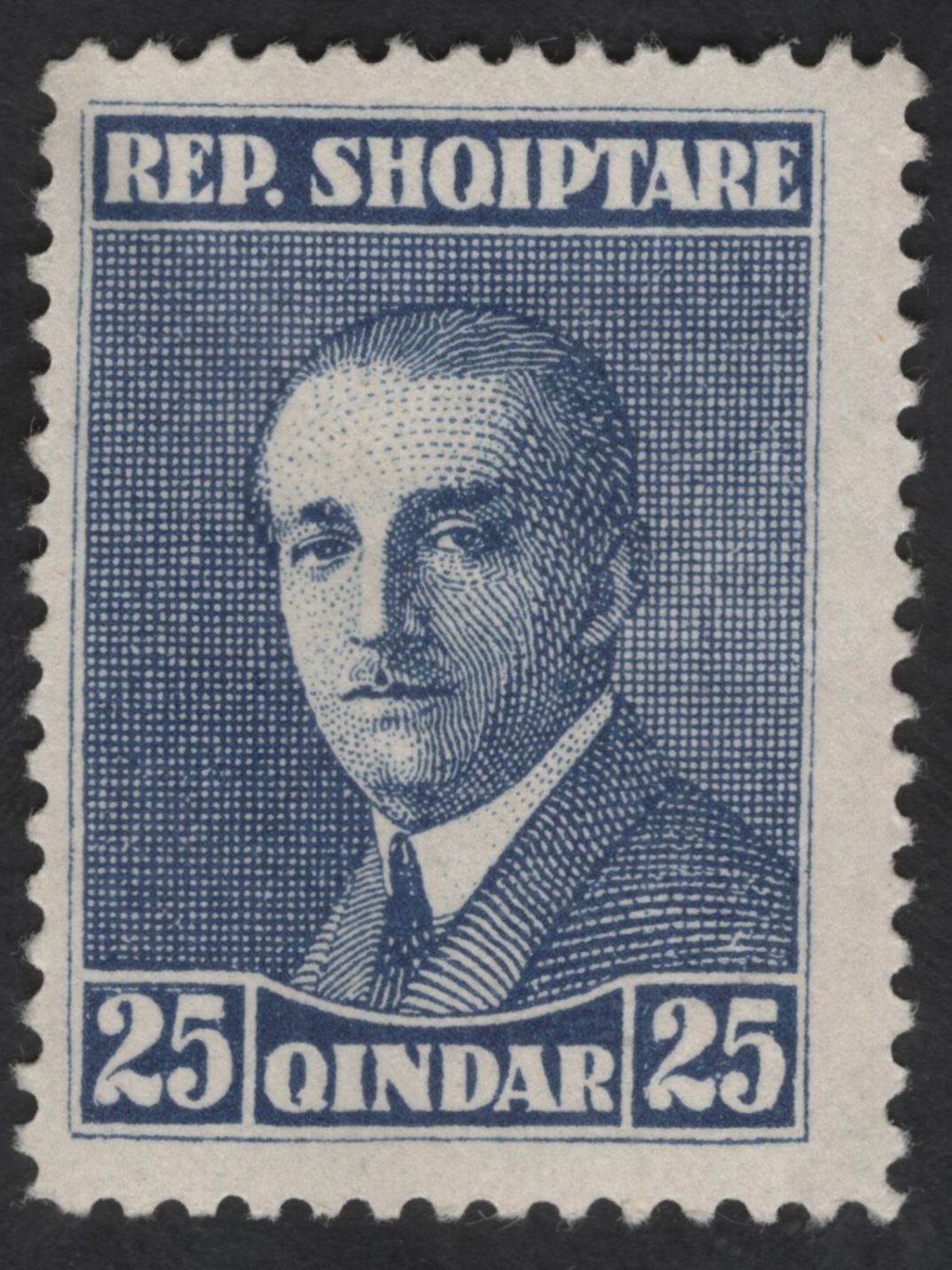 SCG13491 - Albania “Rep. Shqiptare” Portrait Definitive Stamps – 10 & 25 Qindar
