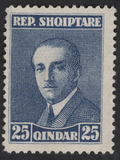 SCG13491 - Albania “Rep. Shqiptare” Portrait Definitive Stamps – 10 & 25 Qindar