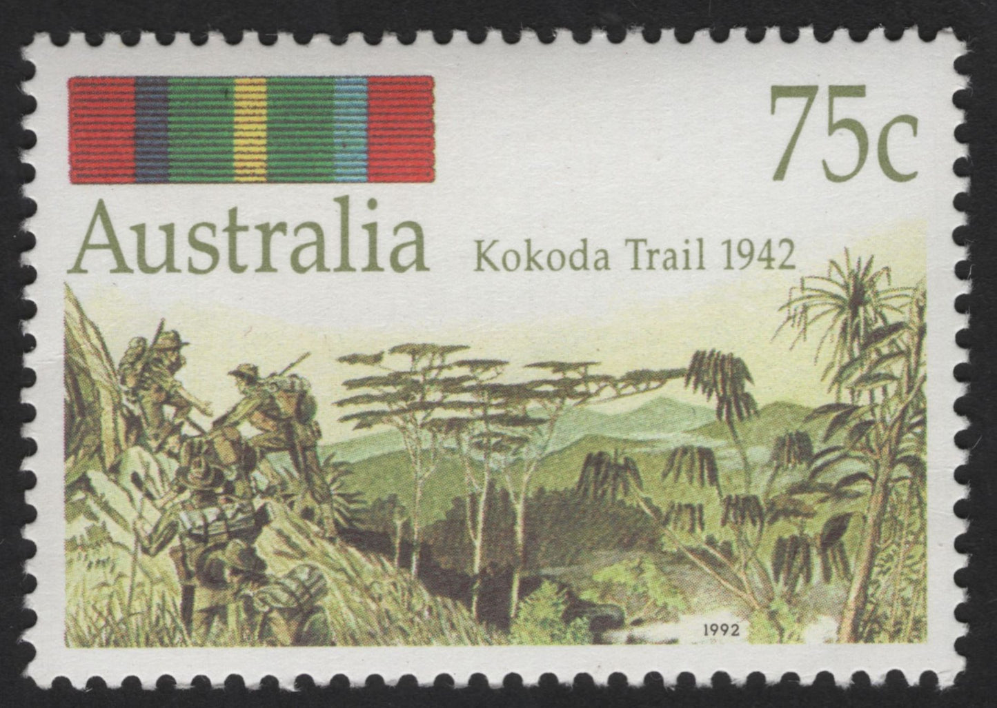 SCG13496 - Australia 1992 – Kokoda Trail & Battle of Milne Bay WWII Commemorative Stamps