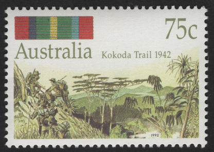 SCG13496 - Australia 1992 – Kokoda Trail & Battle of Milne Bay WWII Commemorative Stamps