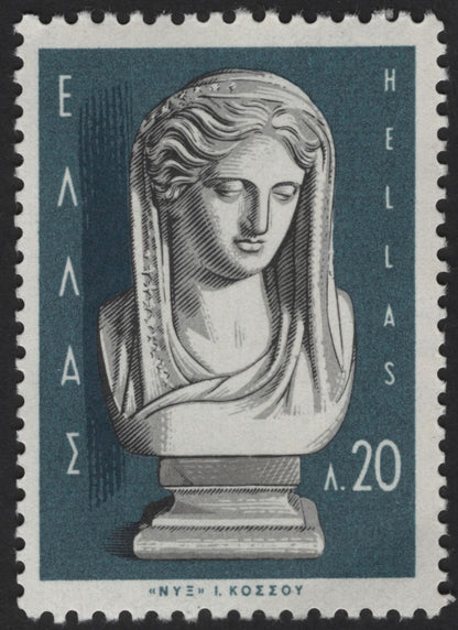 SCG13552 - Greece Classical Sculpture Series – “Poimen” & “Nyx” Art Stamps (Hellas)
