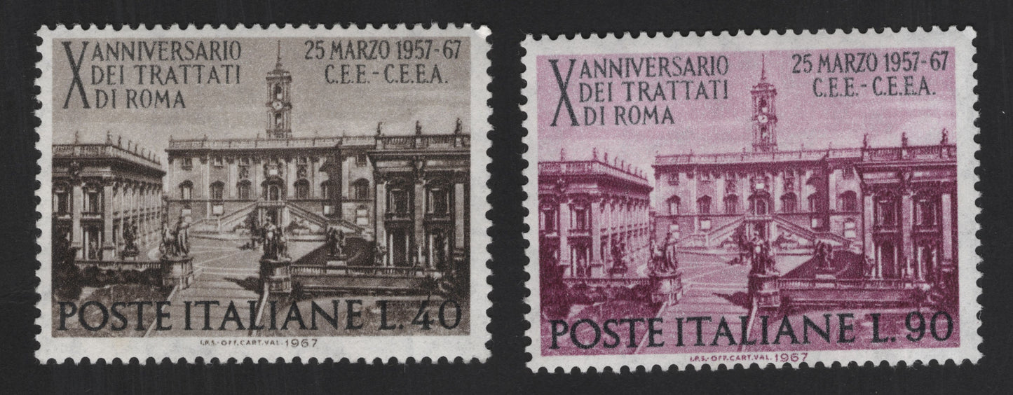SCG13553 - Italy 1967 – 10th Anniversary of the Treaties of Rome (Palazzo Senatorio, Campidoglio)