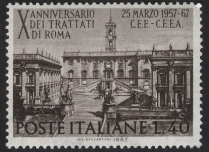 SCG13553 - Italy 1967 – 10th Anniversary of the Treaties of Rome (Palazzo Senatorio, Campidoglio)