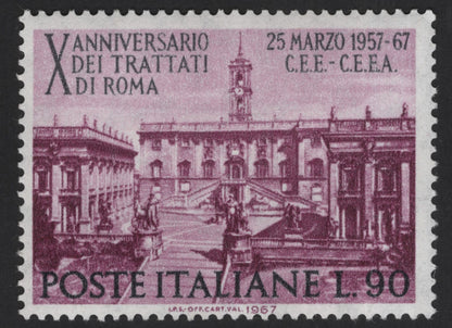 SCG13553 - Italy 1967 – 10th Anniversary of the Treaties of Rome (Palazzo Senatorio, Campidoglio)